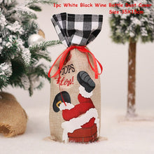 Load image into Gallery viewer, 2022 New Year Gift Xmas Santa Wine Bottle Dust Cover Noel Christmas Decorations for Home Natal Navidad 2021 Dinner Table Decor