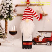 Load image into Gallery viewer, 2022 New Year Gift Xmas Santa Wine Bottle Dust Cover Noel Christmas Decorations for Home Natal Navidad 2021 Dinner Table Decor