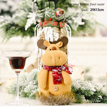 Load image into Gallery viewer, 2022 New Year Gift Xmas Santa Wine Bottle Dust Cover Noel Christmas Decorations for Home Natal Navidad 2021 Dinner Table Decor
