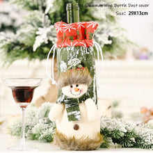 Load image into Gallery viewer, 2022 New Year Gift Xmas Santa Wine Bottle Dust Cover Noel Christmas Decorations for Home Natal Navidad 2021 Dinner Table Decor