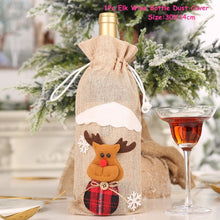 Load image into Gallery viewer, 2022 New Year Gift Xmas Santa Wine Bottle Dust Cover Noel Christmas Decorations for Home Natal Navidad 2021 Dinner Table Decor