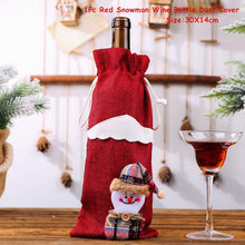 Load image into Gallery viewer, 2022 New Year Gift Xmas Santa Wine Bottle Dust Cover Noel Christmas Decorations for Home Natal Navidad 2021 Dinner Table Decor