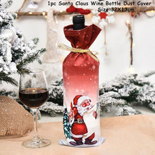 Load image into Gallery viewer, 2022 New Year Gift Xmas Santa Wine Bottle Dust Cover Noel Christmas Decorations for Home Natal Navidad 2021 Dinner Table Decor