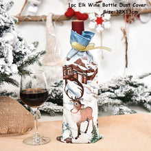 Load image into Gallery viewer, 2022 New Year Gift Xmas Santa Wine Bottle Dust Cover Noel Christmas Decorations for Home Natal Navidad 2021 Dinner Table Decor