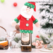Load image into Gallery viewer, 2022 New Year Gift Xmas Santa Wine Bottle Dust Cover Noel Christmas Decorations for Home Natal Navidad 2021 Dinner Table Decor