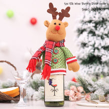 Load image into Gallery viewer, 2022 New Year Gift Xmas Santa Wine Bottle Dust Cover Noel Christmas Decorations for Home Natal Navidad 2021 Dinner Table Decor