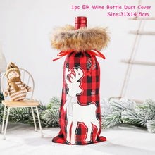 Load image into Gallery viewer, 2022 New Year Gift Xmas Santa Wine Bottle Dust Cover Noel Christmas Decorations for Home Natal Navidad 2021 Dinner Table Decor