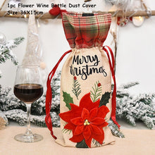 Load image into Gallery viewer, 2022 New Year Gift Xmas Santa Wine Bottle Dust Cover Noel Christmas Decorations for Home Natal Navidad 2021 Dinner Table Decor