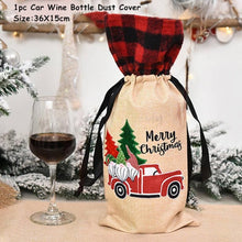 Load image into Gallery viewer, 2022 New Year Gift Xmas Santa Wine Bottle Dust Cover Noel Christmas Decorations for Home Natal Navidad 2021 Dinner Table Decor