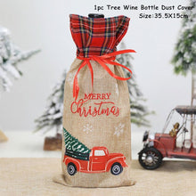 Load image into Gallery viewer, 2022 New Year Gift Xmas Santa Wine Bottle Dust Cover Noel Christmas Decorations for Home Natal Navidad 2021 Dinner Table Decor