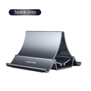 CABLETIME Vertical Laptop Stand Automatically Shrink Space-Saving Tablet Stand for MacBook Surface iPad Mobile Phone C418