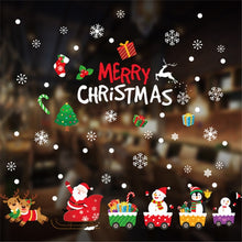 Load image into Gallery viewer, Merry Christmas Window Stickers Christmas Decorations for Home Xmas Wall Stickers Decals Decor Navidad 2022 New Year Stickers