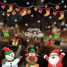 Load image into Gallery viewer, Merry Christmas Window Stickers Christmas Decorations for Home Xmas Wall Stickers Decals Decor Navidad 2022 New Year Stickers
