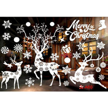 Load image into Gallery viewer, Merry Christmas Window Stickers Christmas Decorations for Home Xmas Wall Stickers Decals Decor Navidad 2022 New Year Stickers