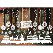Load image into Gallery viewer, Merry Christmas Window Stickers Christmas Decorations for Home Xmas Wall Stickers Decals Decor Navidad 2022 New Year Stickers