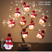Load image into Gallery viewer, Snowman Christmas Tree LED Garland String Light merry Christmas decorations for home 2021 Cristmas ornament xmas Navidad gifts