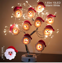 Load image into Gallery viewer, Snowman Christmas Tree LED Garland String Light merry Christmas decorations for home 2021 Cristmas ornament xmas Navidad gifts