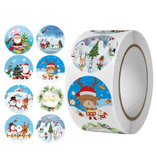 Load image into Gallery viewer, 500pcs Kraft Paper Round Labels Christmas Gift Sticker Xmas Tree Candy Box New Year Packaging Bag Christmas Decorations for Home