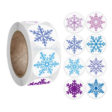 Load image into Gallery viewer, 500pcs Kraft Paper Round Labels Christmas Gift Sticker Xmas Tree Candy Box New Year Packaging Bag Christmas Decorations for Home