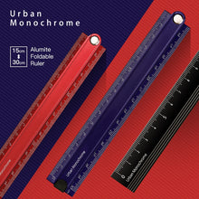 Load image into Gallery viewer, Japan KOKUYO 15cm 30cm Aluminum Folding Ruler Measuring Foldable Rule Japanese Stationery Office Student School Supplies