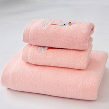 Load image into Gallery viewer, 1/2/3PCS Towel Set Cotton Unicorn Towel Bath Towel Cute Cartoon Thickened Face Shower Towel Set Soft Blue Pink 70x140cm