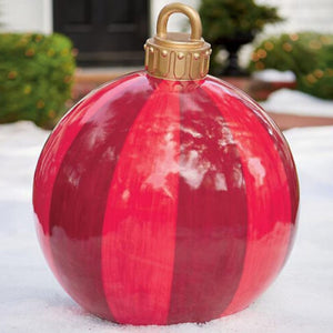 60cm Christmas Balls Christmas Tree Decorations Outdoor Atmosphere PVC Inflatable Toys For Home Christmas Gift Ball Xmas