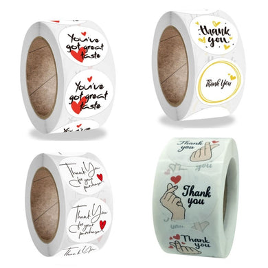 500pcs YOU HAVE GOT GREAT TASTE White Love Heart Round 1 Inch TASTE Baking DIY Scrapbook Adhesive Gift Sealing Sticker