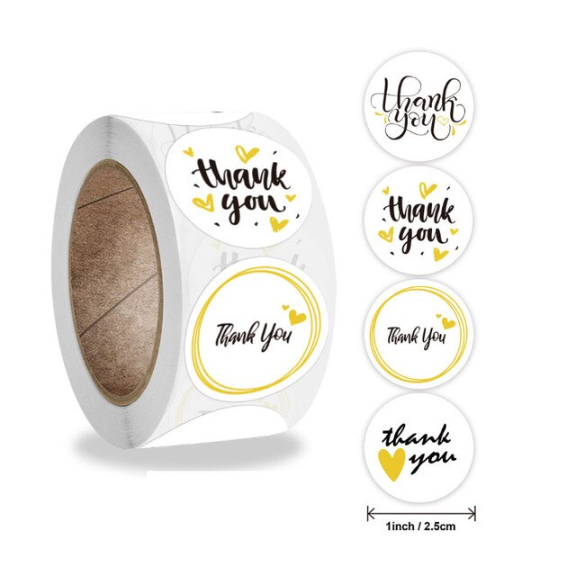 500pcs YOU HAVE GOT GREAT TASTE White Love Heart Round 1 Inch TASTE Baking DIY Scrapbook Adhesive Gift Sealing Sticker