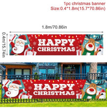 Load image into Gallery viewer, Merry Christmas Banner Garden Christmas Ornaments Christmas Decor For Home 2021 Navidad Xmas Decor Happy New Year Gift 2022