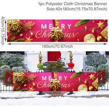 Load image into Gallery viewer, Merry Christmas Banner Garden Christmas Ornaments Christmas Decor For Home 2021 Navidad Xmas Decor Happy New Year Gift 2022
