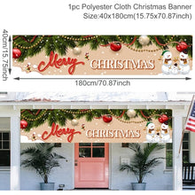 Load image into Gallery viewer, Merry Christmas Banner Garden Christmas Ornaments Christmas Decor For Home 2021 Navidad Xmas Decor Happy New Year Gift 2022