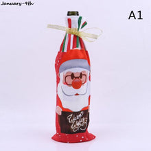 Load image into Gallery viewer, Santa Claus Wine Bottle Cover Christmas Decorations For Home 2020 Christmas Stocking Gift Navidad New Year's Decor 2021