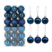 Load image into Gallery viewer, 36pcs/set Christmas Balls Xmas Tree Ornament Glitter Bauble Ball Christmas Navidad New Year Home Hanging Tree Pendant Decoration