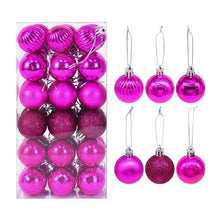 Load image into Gallery viewer, 36pcs/set Christmas Balls Xmas Tree Ornament Glitter Bauble Ball Christmas Navidad New Year Home Hanging Tree Pendant Decoration