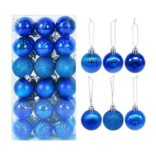Load image into Gallery viewer, 36pcs/set Christmas Balls Xmas Tree Ornament Glitter Bauble Ball Christmas Navidad New Year Home Hanging Tree Pendant Decoration