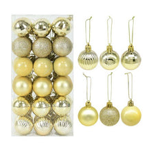 Load image into Gallery viewer, 36pcs/set Christmas Balls Xmas Tree Ornament Glitter Bauble Ball Christmas Navidad New Year Home Hanging Tree Pendant Decoration