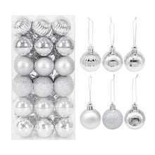 Load image into Gallery viewer, 36pcs/set Christmas Balls Xmas Tree Ornament Glitter Bauble Ball Christmas Navidad New Year Home Hanging Tree Pendant Decoration
