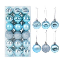 Load image into Gallery viewer, 36pcs/set Christmas Balls Xmas Tree Ornament Glitter Bauble Ball Christmas Navidad New Year Home Hanging Tree Pendant Decoration