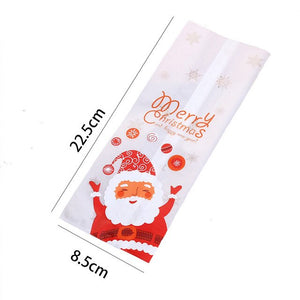 25pcs Santa Christmas Gift Bags Candy Drawstring Bag Merry Christmas Decorations for Home Presents New Year Party Navidad 20201