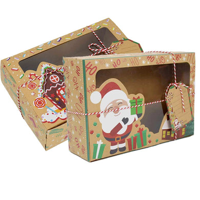 15Pcs DIY Christmas Gift Box with Greeting Card Santa Snowman  Paper Box for New Year Gift Packaging Navidad 2022 Decorations