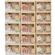 Load image into Gallery viewer, 15Pcs DIY Christmas Gift Box with Greeting Card Santa Snowman  Paper Box for New Year Gift Packaging Navidad 2022 Decorations