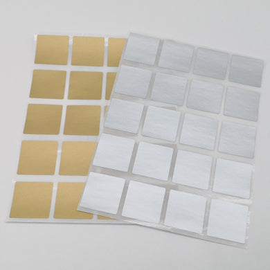 300Pcs Scratch Off Stickers Square 25*25mm  Gold silver party activity game stationery sticker Adhesive label  Wedding card