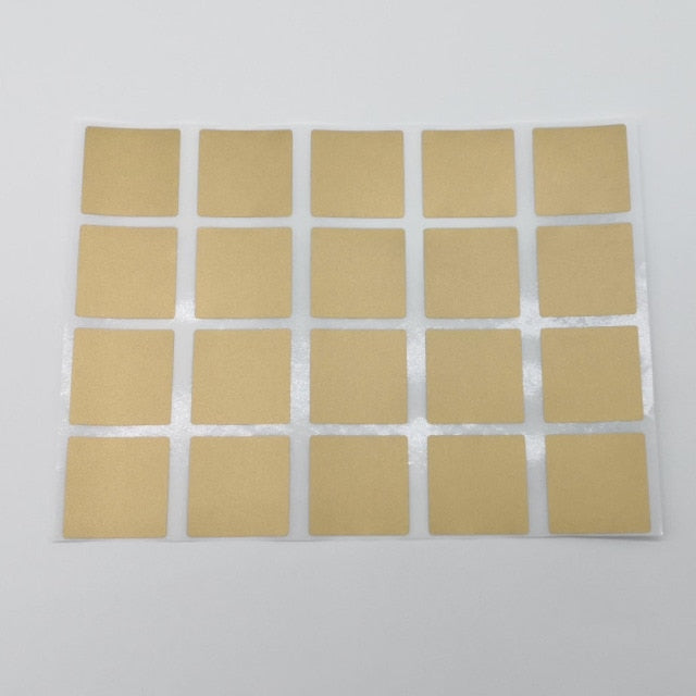 300Pcs Scratch Off Stickers Square 25*25mm  Gold silver party activity game stationery sticker Adhesive label  Wedding card