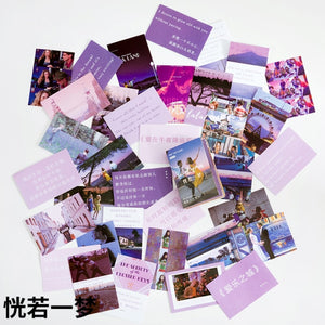 50pcs Aesthetic Stickers Sticky Notes Memo Pad Korean Stationery School Supplies Journaling Stationery Sticker Pack Journal