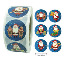 Load image into Gallery viewer, 500Pcs 1inch Christmas Seal Labels Stickers for DIY Gift Baking Package Stationery Stickers Merry Christmas Sticker Xmas Navidad