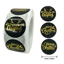 Load image into Gallery viewer, 500Pcs 1inch Christmas Seal Labels Stickers for DIY Gift Baking Package Stationery Stickers Merry Christmas Sticker Xmas Navidad