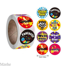 Load image into Gallery viewer, 50-500pcs 1inch Round Cartoon Toys Animal stickers for kids Teacher Reward Encourage Sticker Office Stationery for children