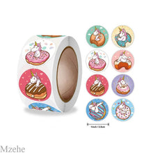Load image into Gallery viewer, 50-500pcs 1inch Round Cartoon Toys Animal stickers for kids Teacher Reward Encourage Sticker Office Stationery for children