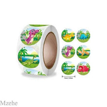 Load image into Gallery viewer, 50-500pcs 1inch Round Cartoon Toys Animal stickers for kids Teacher Reward Encourage Sticker Office Stationery for children