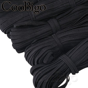 1 Meter 6mm Elastic Ribbon Elastic Band Flat Rubber Band for Webbing Tapes Waist Shoelace Belt Garment Trim Sewing